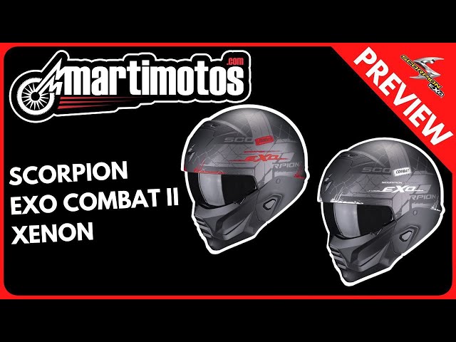 Casco jet Scorpion Exo-Combat II Solid nero opaco - EuroBikes