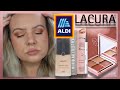 Testing new aldi lacura makeup dupes these are flippin good  clare walch
