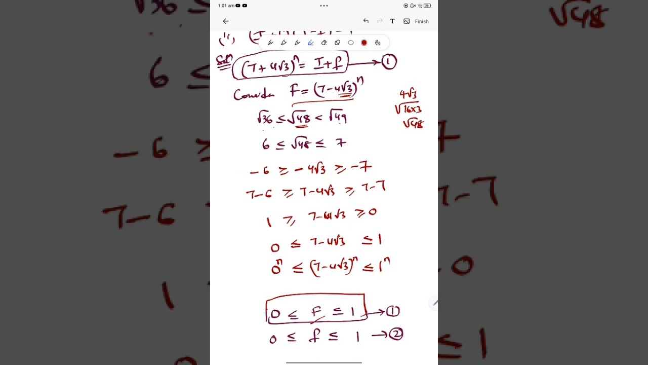 Binomial theorem (Q.no-20) continuation.