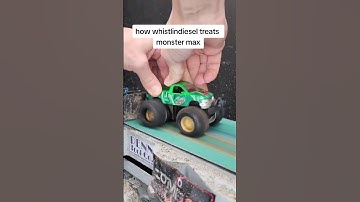 poor monster max 😅🤘 #monstermax #whistlindiesel #monstertruck #truck #satisfying  #sandingshit