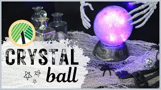 How to Make a Faux Crystal Ball | Dollar Tree DIY | Halloween 2021