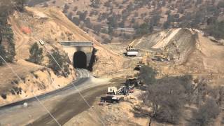 Construction @ Tunnel 10 on Union Pacific's Mojave Subdivision continues 9/30/15