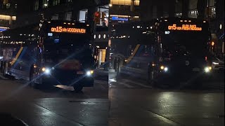 NYC: 2021-2022 X3-45 Coaches #1346 - #1779 QM15/QM5 Bypassing 6 Av/ W 45th St 