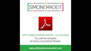 Christmas Gift Labels Template, Santa's Nice List #santalabels #christmaslabels #fromsanta #template