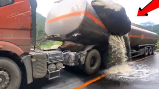 Unbelievable Idiot At Work Fails 2023_Crazy Dangerous Truck & Car_Fail Operation Of Heavy Truck