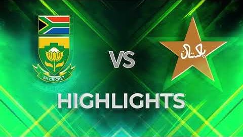 Pakistan vs south africa 1st ODi.  Highlights