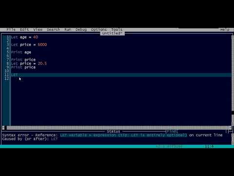 QBASIC Lesson 9 String Data Type