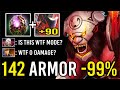 NEW WORLD RECORD 142 ARMOR -99% DAMAGE 38 Kills Carry Axe OC Even Fountain isn't Safe by Waga Dota 2