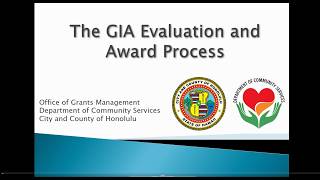FY28 - The GIA Evaluation and Award Process