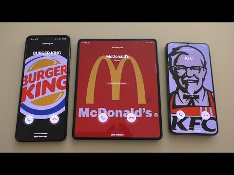 Incoming Calls McDonald's vs Burger King vs KFC Samsung Galaxy Phones