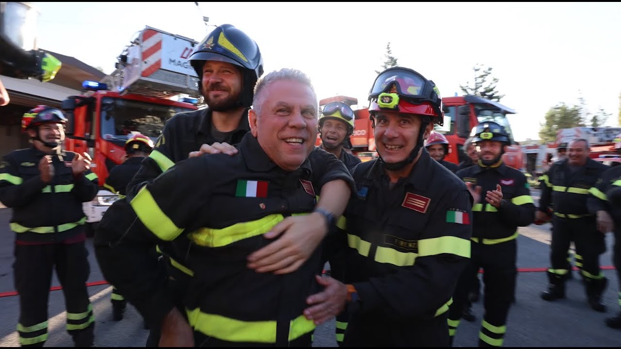 Saluto a Fabio Ulivelli  Capo Reparto dei Vigili del fuoco