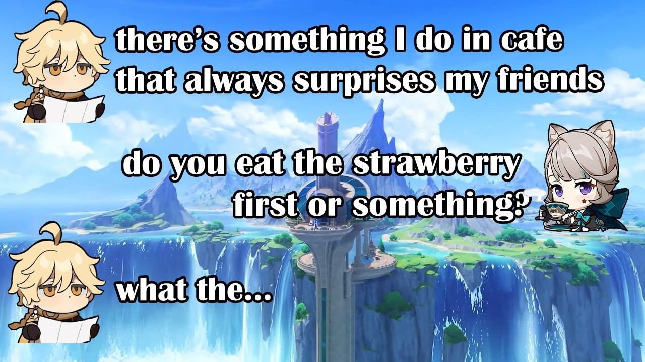 [ENG SUB] Coffee, tea, and cakes by the cast | genshin impact