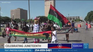 Annual Juneteenth Parade Held In Downtown Waco