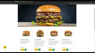 React Project: Burger Restaurant Website Using API