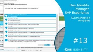 One Identity Manager | SAP Experience #13 | Synchronization Templates