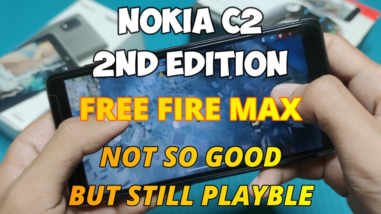 Free Fire Max in Nokia C2 2nd Edition (Hand Cam)
