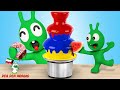 يتم لعب Pea Pea في تحدي Playhouse 4 ألوان كارتون مضحك للأطفال 