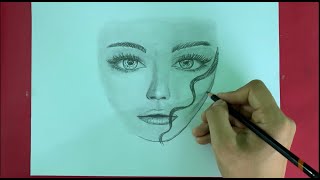 Comment dessiner portrait d&#39;une femme