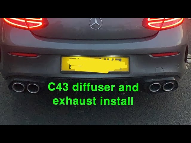 Diffusor Edition 1 C63 AMG Facelift Optik Auspuffblenden Chrom