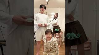 家族でお腹見せダンスしてみた #shorts