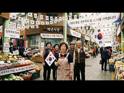 백년시장은 4·19 혁명의 숭고한 민주 정신을 기립니다