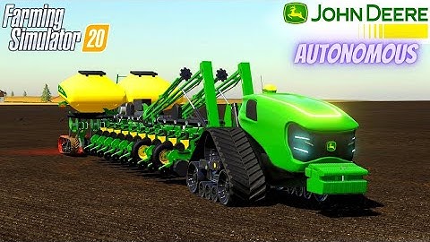 New John Deere Autonomus Tractor First look in Farming simulator 20 | autonomus tractor #timelapse