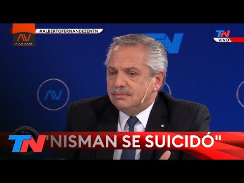 "NISMAN SE SUICIDÓ Y ESPERO QUE LUCIANI NO HAGA ALGO PARECIDO": Alberto Fernández en A2V