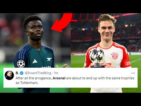 FOOTBALL WORLD REACT TO ARSENAL LOSS TO BAYERN MUNICH | BAYERN VS ARSENAL 1-0 REACTIONS