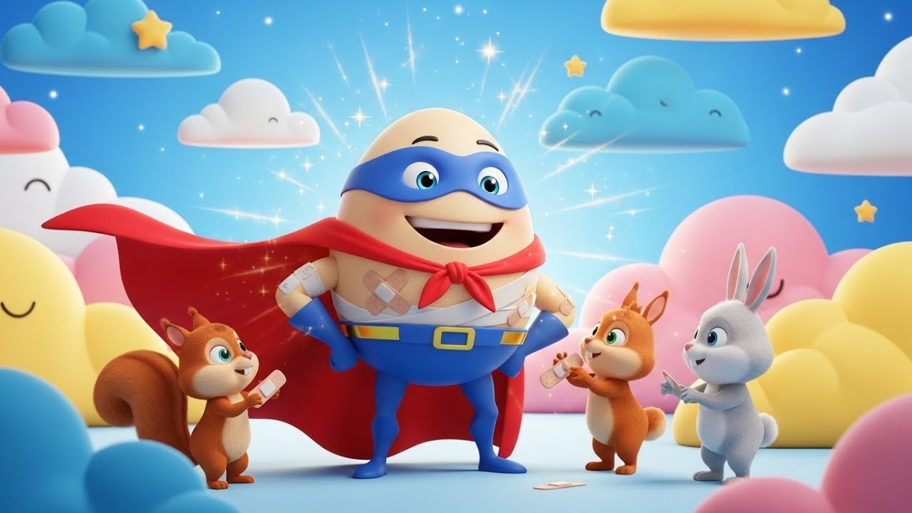 Humpty Dumpty Superhero Comeback Adventure | kids nursery rhymes | Baby Song, Fun Hero Story 🦸‍♂️🥚