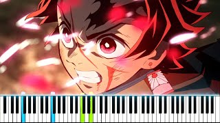 [FULL] Demon Slayer: Kimetsu no Yaiba Episode 19 ED - "Kamado Tanjiro no Uta" (Piano Synthesia) chords