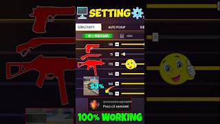 Best Settings ⚙️🔥 Free Fire 2025 Poco c3 📲⚡ Sensitivity Settings Free Fire #whiteff #white444