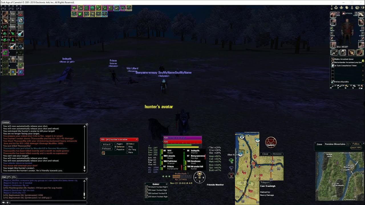 Hunter 8v8 Tank Meta 2.6k HP DAoC Phoenix YouTube