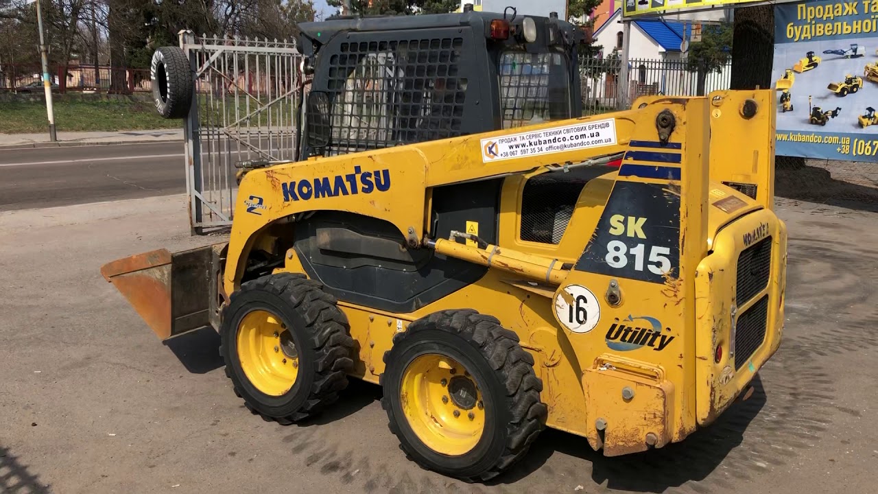 Komatsu SK815 YouTube