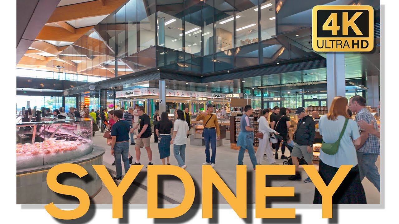 New Sydney Fish Market - Walking Tour of ALL 30+ Eateries & Shops | Sydney Australia in 4K