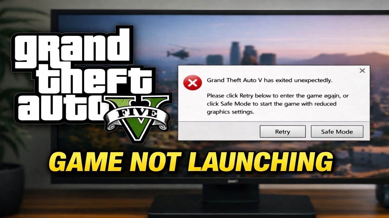 How To Fix GTA 5 Not Launching on PC - YouTube