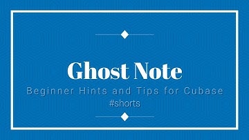 Ghost Note #cubase #beginner #noob #tips #hints #tricks #music production #shorts