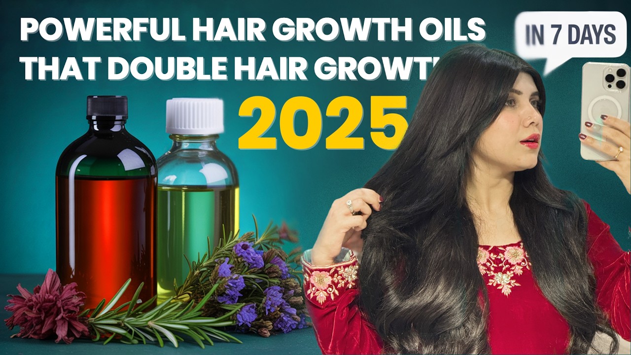 POWERFUL HAIR GROWTH OILS THAT DOUBLE HAIR GROWTH | Dr Arooba Batool