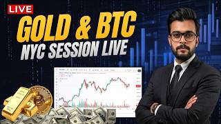 LIVE GOLD & BTC ANALYSIS | NYC SESSION | FOREX LEARNING CLASS DAY 66 | 18 JUNE | TRADE LIKE BANKS