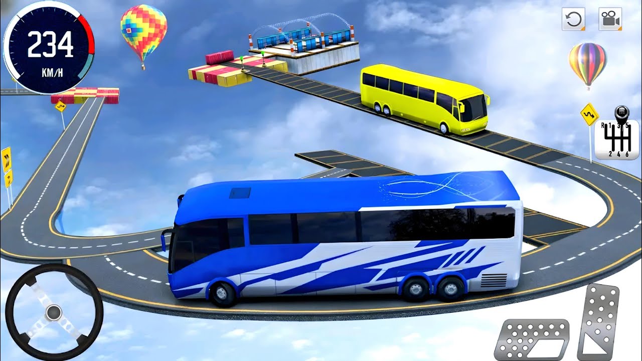 Impossible Bus stunt Ramp Simulator 3D - Android Gameplay - YouTube