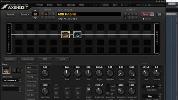 AX8 Tips - good rock/metal sounds. Basic editing and some workflow tips.