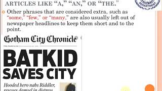 2nd-year students 'How to analyze newspaper headlines'