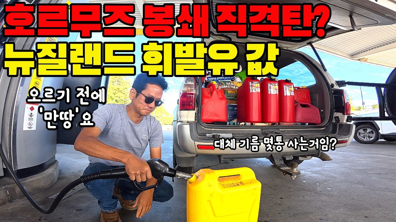 호르무즈 봉쇄 이후 뉴질랜드 기름값 알려드립니다! 이란 미국 역대급 전쟁 발발후 상황!