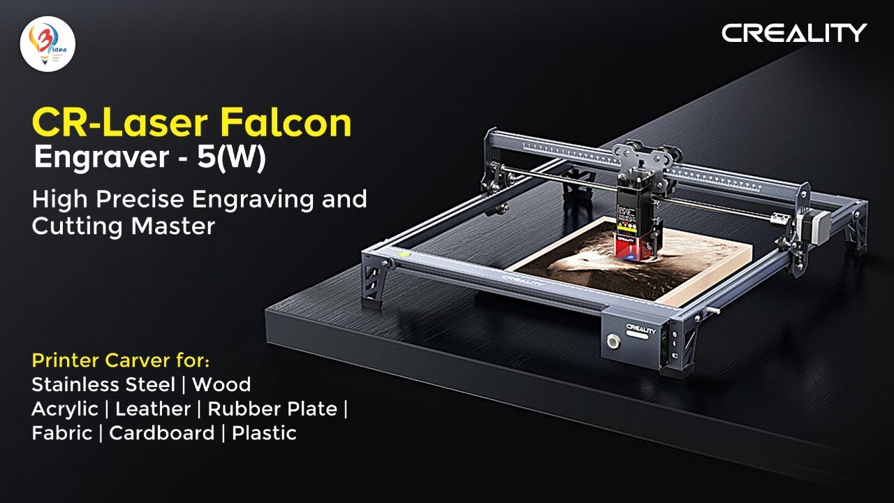 Creality CR-LASER-FALCON + Accessories (Engraving & Cutting Machine) -  Overview and Assembly Guide 