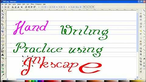 Inkscape - Handwriting Practice