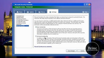Microsoft Security Essentials Review by Britec