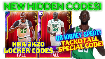 NEW HIDDEN LOCKER CODES 2K Galaxy Opal TACKO FALL NBA 2K20 Locker Codes