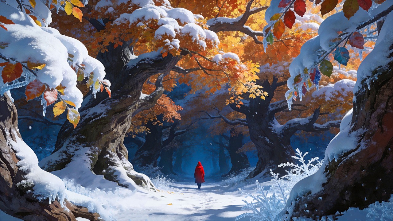 Between Autumn and Snow | Peaceful Fantasy Music & Forest Ambience