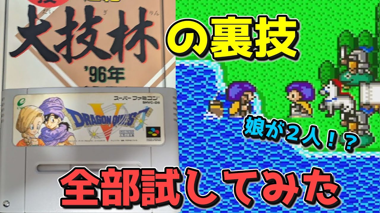 【ドラクエ5】大技林に載ってた裏技、全部試してみた結果がヤバすぎた【ドラゴンクエストV】