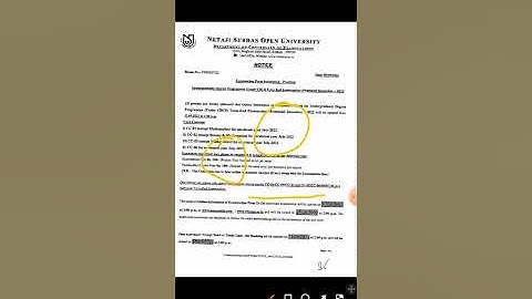 NSOU UG Practical Exam form fill up notice @Debakhiuniverse
