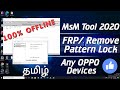 Oppo Forgot Pattern/Pin Unlock with MSM Tool Free 2020 || 💯 Offline Any Oppo Devices || Tamil